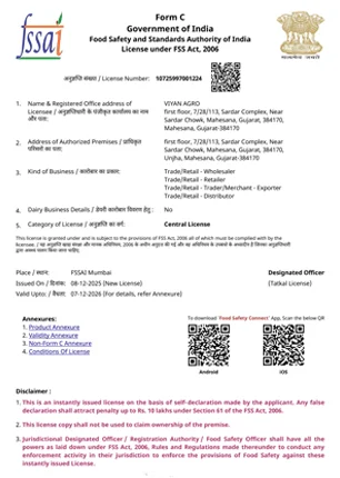 certificate fssai